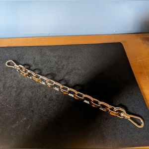 Kate Spade Make It Mine Chain Link Tortoise Gold Removable Strap